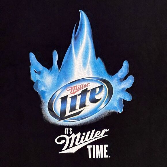VTG Miller Lite Halloween Edition Double Sided Graphic Tee Shirt / Size M - Picture 4 of 5